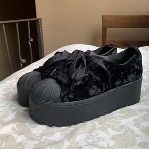 Jeffrey Campbell Platform Velvet Creeper Sneakers